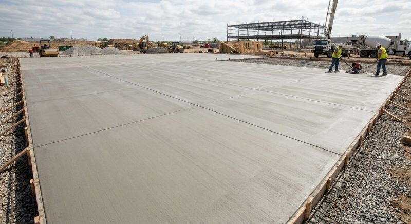 Commercial Slab Installation in Cary, NC